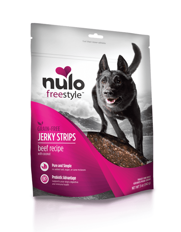 Nulo Freestyle Grain Free Beef & Coconut Recipe Jerky Dog Treats