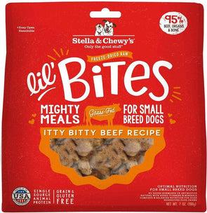 Stella & Chewy's Lil' Bites Itty Bitty Beef Recipe Freeze Dried Raw Small Breed Dog Food