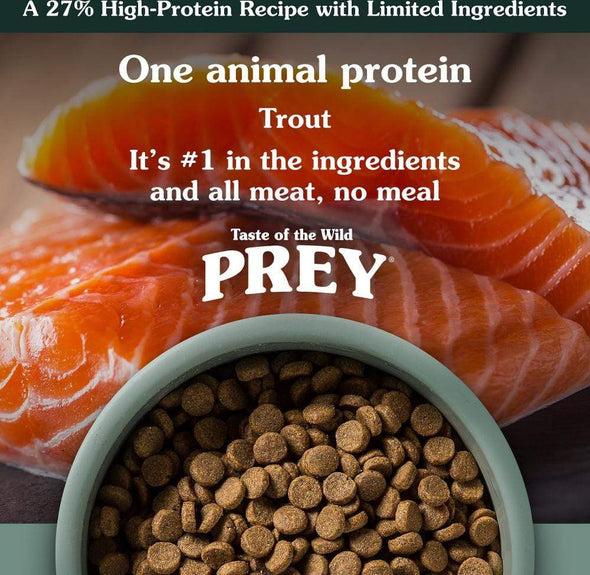 Taste Of The Wild Grain Free Prey Limited Ingredient Trout Dry Dog Food