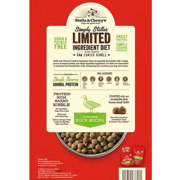 Stella & Chewy's Simply Stella's Limited Ingredient Diet Cage Free Duck Recipe Dry Dog Food