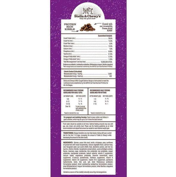Stella & Chewy's Raw Coated Kibble Wild Caught Salmon Recipe Dry Cat Food