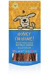Honey I'm Home Natural Honey Coated Bully Sticks Buffalo Dog Chews