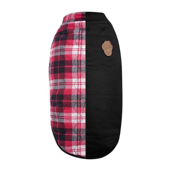 Canada Pooch Reversible Black Plaid Vest for Dogs