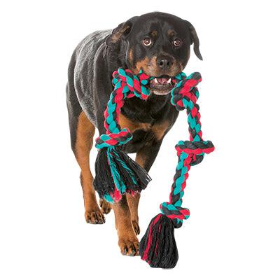 Mammoth Flossy Chew 4 Knot Rope Tug Color