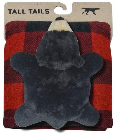 Tall Tails Plaid 30x40 Blanket & Bear Toy Holiday Gift Set