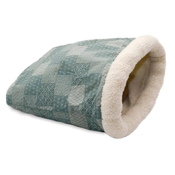 K&H Pet Products Kitty Crinkle Sack - Teal Patchwork