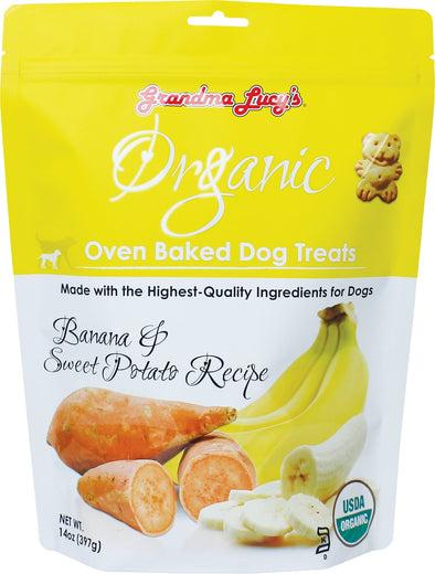 Grandma Lucy's Organic Oven Baked Banana and Sweet Potato Flavor Dog Treats