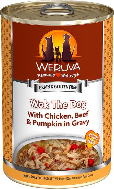 Weruva Wok The Dog with Chicken, Beef & Pumpkin in Gravy Canned Dog Food