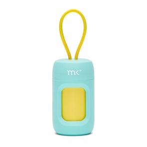 Modern Kanine Dog Bag Dispenser Turquoise/Yellow for Dogs