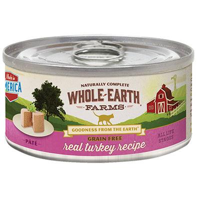 Whole Earth Farms Grain Free Real Turkey Pate  Canned Cat Food