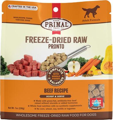 Primal Pronto Beef Recipe Freeze-Dried Raw Dog Food