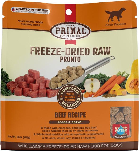 Primal Pronto Beef Recipe Freeze-Dried Raw Dog Food