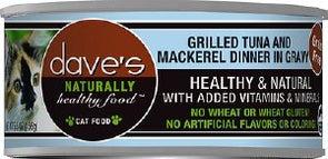 Dave's Pet Food Naturally Healthy Grain Free Tuna & Mackerel in Gravy