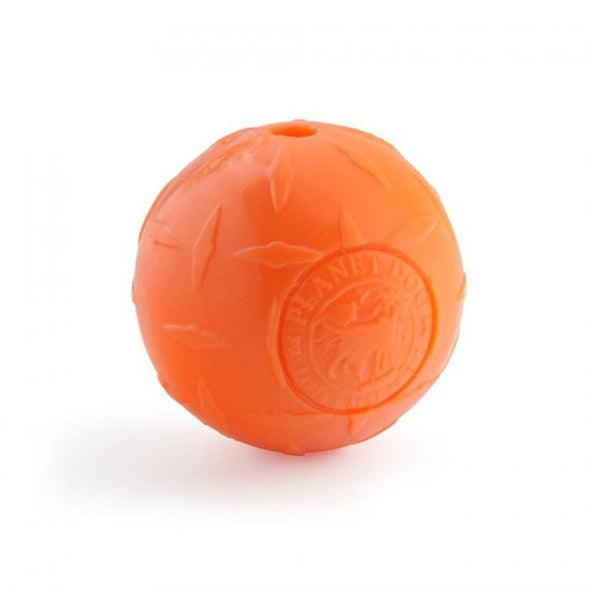 Planet Dog Orbee Tuff Orange Diamond Plate Ball Dog Toy