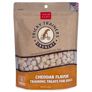 Cloud Star Crunchy Tricky Trainers Cheddar Flavor Training Treats for Dogs