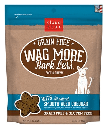 Cloud Star Wag More Bark Less Grain-Free Soft & Chewy Cheddar Treats