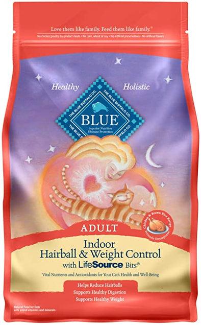Blue Buffalo Hairball & Weight Control Natural Chicken & Brown Rice Adult Dry Cat Food