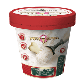 Puppy Cake Christmas Cookie Ice Cream Mix for Dogs