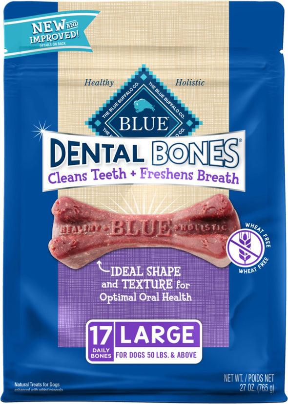 Blue Buffalo Dental Bones Large Adult Dental Chew Dog Treat