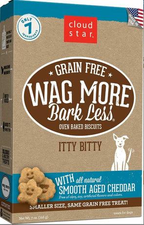 Cloud Star Wag More Bark Less Itty Bitty Grain-Free Cheddar Biscuits