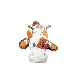 Steel Dog Bumpies Brown Cow Dog Toy