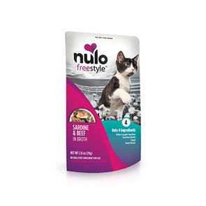Nulo Freestyle Grain Free Sardine & Beef in Beef Broth Recipe Cat Food Topper Pouch