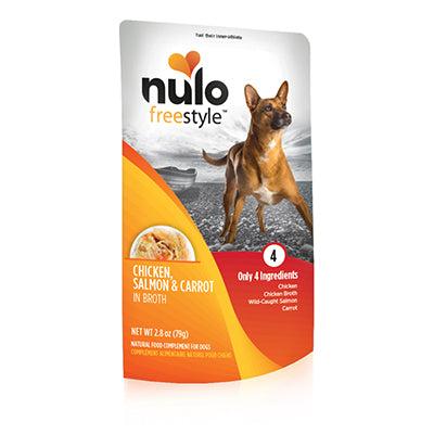 Nulo Freestyle Grain Free Chicken, Salmon & Carrot Dog Food Topper Pouch