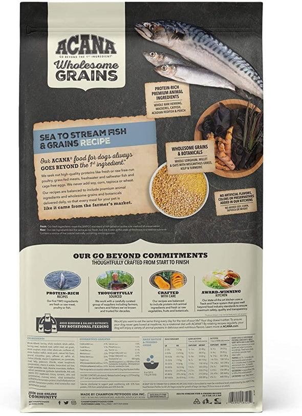 ACANA Wholesome Grains Sea to Stream Fish & Grains Dry Dog Food