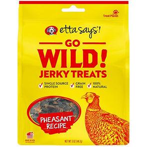 Etta Says Go Wild Jerky Treats for Dogs Pheasant Recipe