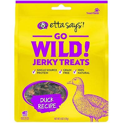 Etta Says Go Wild Jerky Treats for Dogs Duck Recipe