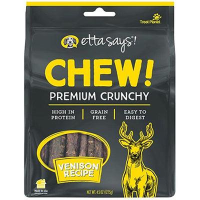 Etta Says Chew! Premium Cruchy Chews for Dogs Venison
