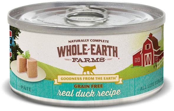 Whole Earth Farms Grain Free Real Duck Pate  Canned Cat Food