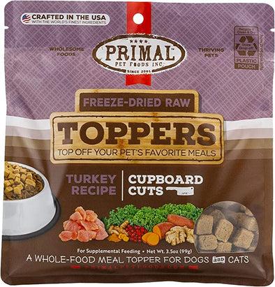 Primal Cupboard Cuts Freeze-Dried Raw Turkey Meal Topper for Dogs and Cats