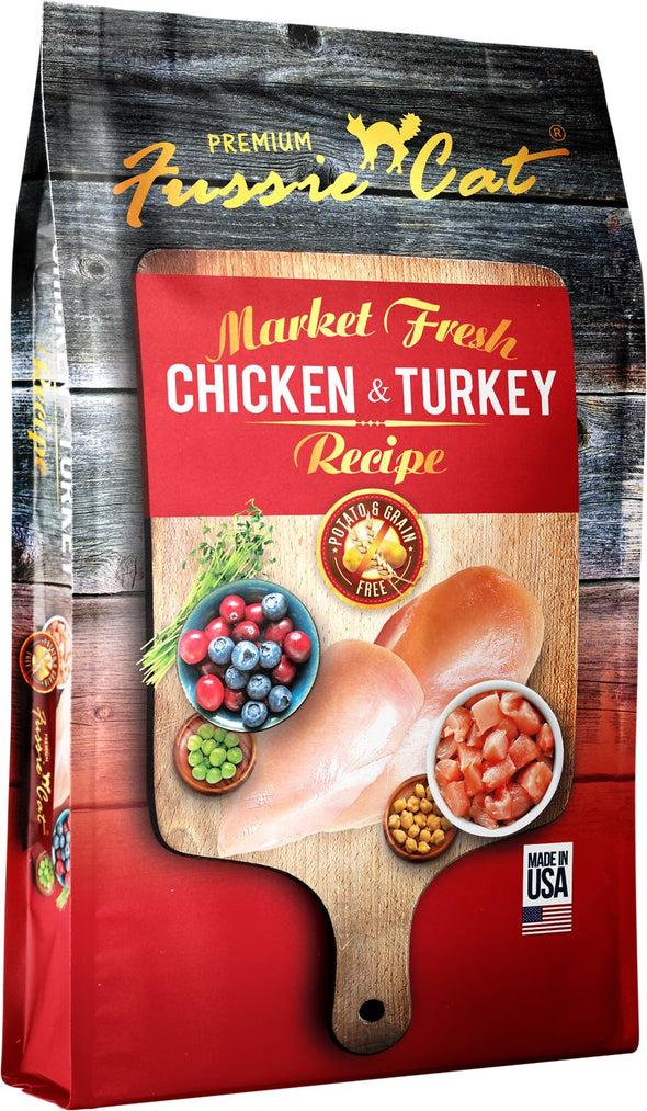 Fussie Cat Market Fresh Grain Free Chicken & Turkey Recipe Dry Cat Food