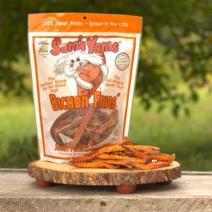 Sam's Yams Bichon Fries Sweet Potato Chew Treats for Dogs