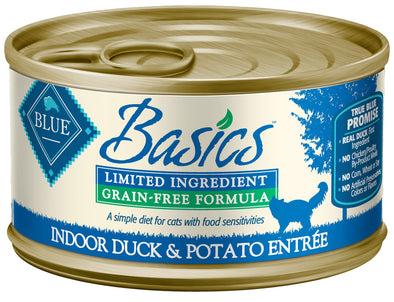 Blue Buffalo Basics Indoor Adult Grain Free Duck & Potato Entree