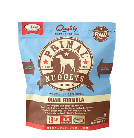 Primal Canine Quail Formula Nuggets For Dogs