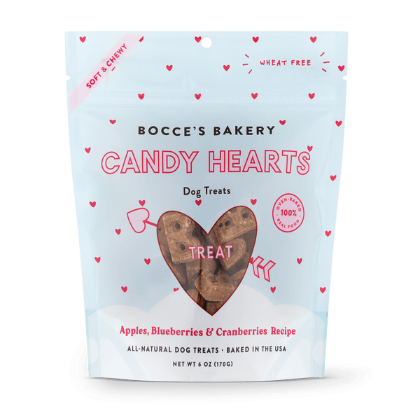 Bocce's Bakery Candy Hearts Soft & Chewy Dog Treats