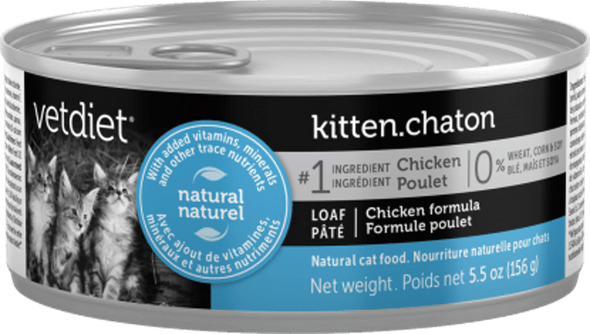 Vetdiet Chicken Formula Kitten Canned Cat Food
