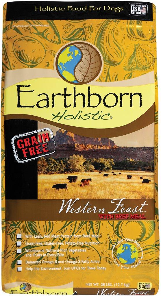 Earthborn Holistic Grain Free Western Feast with Beef Meal Dry Dog Food