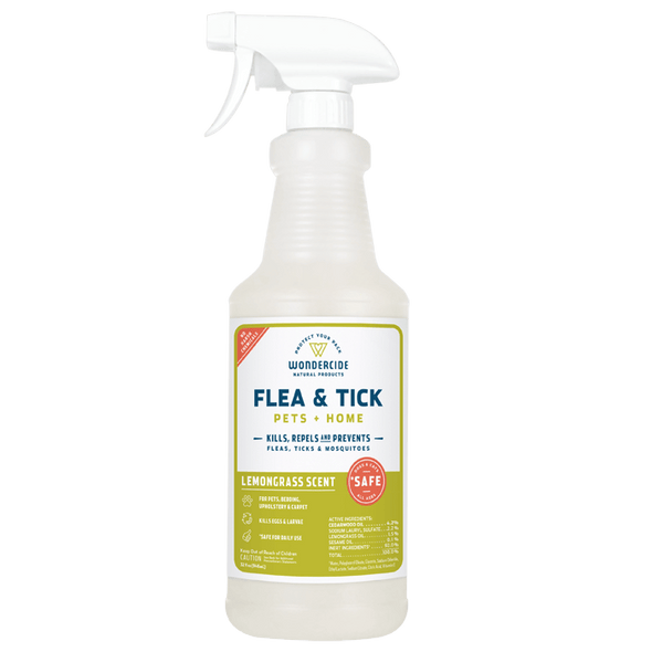 Wondercide Lemongrass Flea and Tick Spray for Pets + Home