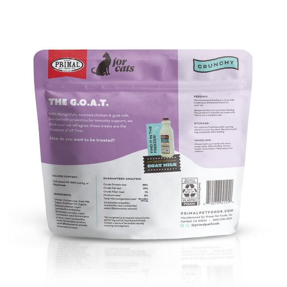 Primal The G.O.A.T. Chicken & Goat Milk for Cats! Recipe Treats for Cats