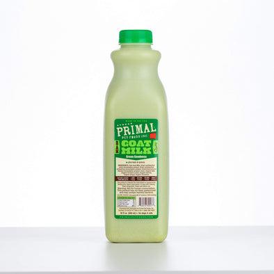Primal Green Goodness Raw Frozen Goat Milk Bowl Booster for Cats and Dogs