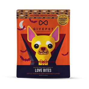 Give Pet Apple & Pumpkin Love Bites Soft Baked Treats for Dogs
