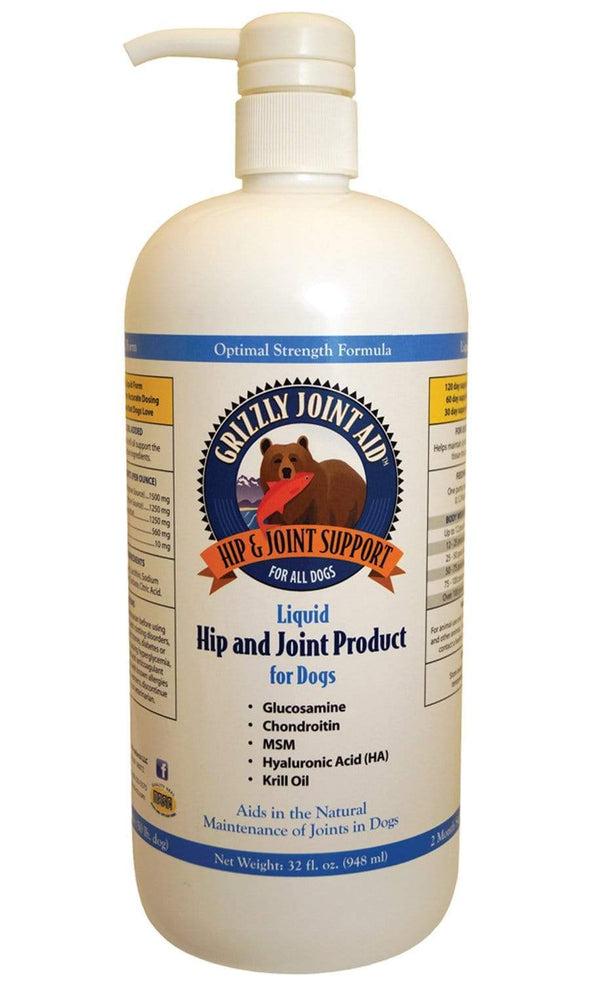 Grizzly Pet Products Hip and Joint Aid Liquid for Dogs