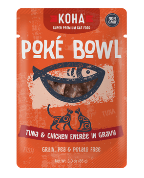 Koha Poké Bowl Tuna & Chicken Entrée in Gravy Wet Cat Food Pouch