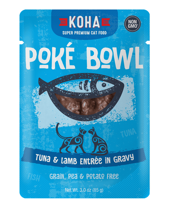 Koha Poké Bowl Tuna & Lamb Entrée in Gravy Wet Cat Food Pouch