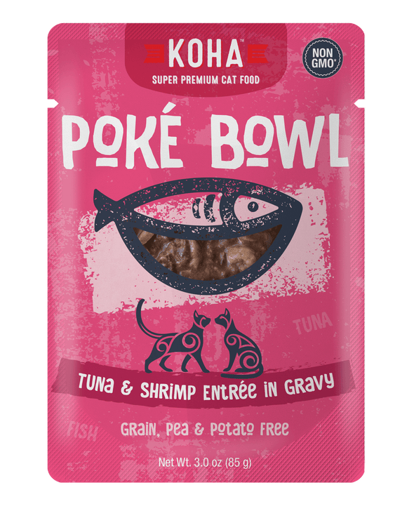 Koha Poké Bowl Tuna & Shrimp Entrée in Gravy Wet Cat Food Pouch