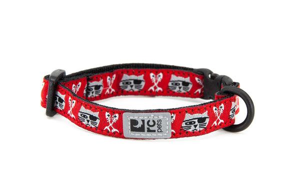 RC Pet Kitty Breakaway Collar for Cats in Pirate Cat Pattern