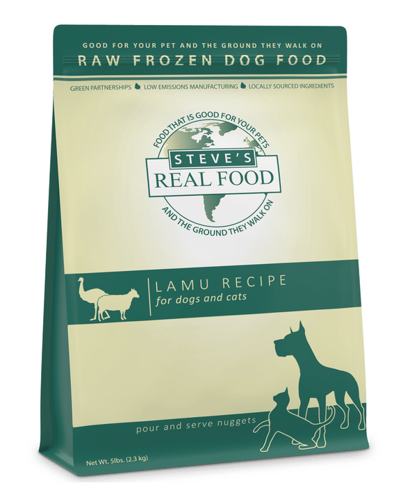 Steve's Real Food Raw Frozen Lamu Diet Food for Dogs & Cats